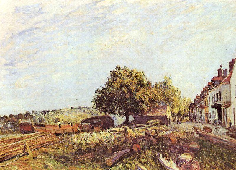 Alfred Sisley Saint Mammes am Morgen oil painting image